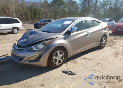 2016 Hyundai Elantra Se from USA, damaged, VIN 5NPDH4AE1GH700862